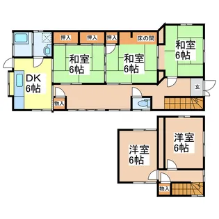 熊本県八代市福正元町【一戸建】の間取り