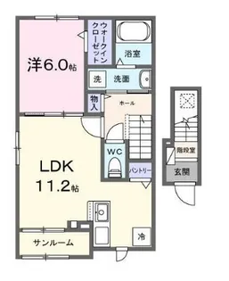 ファヴール駒場【2階】の間取り