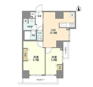 エムレジデンス渋谷神泉【16階】の間取り