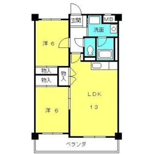 愛知県岡崎市広幡町【マンション】の間取り
