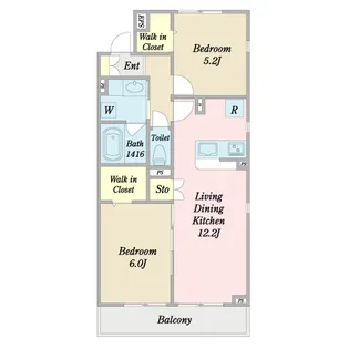 Solvia【1階】の間取り