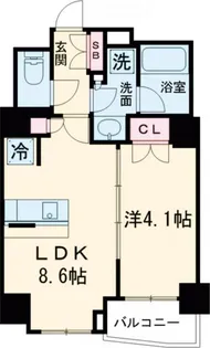 ルミーク千歳船橋【1階】の間取り