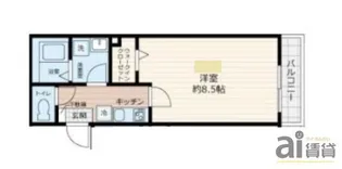 埼玉県ふじみ野市福岡武蔵野【アパート】の間取り
