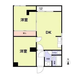 グローリーハイツ東成【2階】の間取り