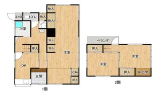 和歌山県田辺市芳養松原1【一戸建】の間取り