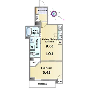 ロイヤルパレス黒砂台【1階】の間取り