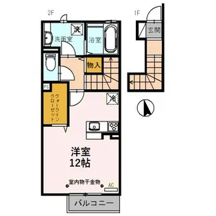 Sunny Side River【2階】の間取り