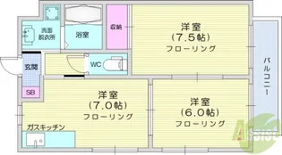 LINO折立A【1階】の間取り