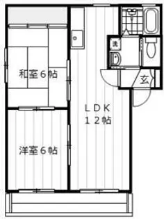ダイユウプラザB【2階】の間取り