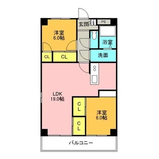 プロミネント四日市【3階】の間取り