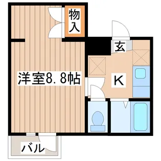 ビューパレス越路【1階】の間取り