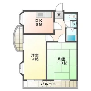 THE RESIDENCE KAWAGE【4階】の間取り