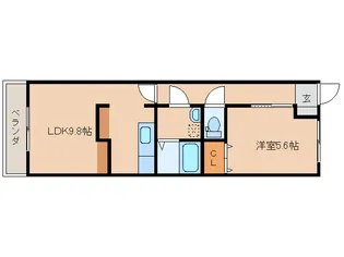 宮崎県都城市金田町【マンション】の間取り
