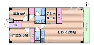 緑地公園プライムハイツ【2階】の間取り