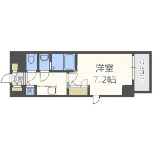 大阪府大阪市西区江之子島1【マンション】の間取り