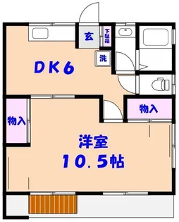 コーポながい【1階】の間取り