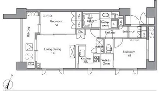 レジディア水道橋【12階】の間取り
