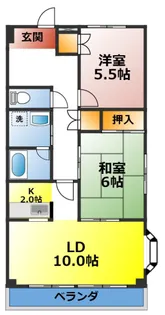 メゾンサルビア【4階】の間取り