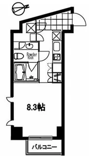 東京都港区麻布十番2【マンション】の間取り