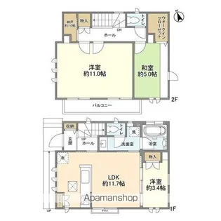東京都練馬区大泉町4【一戸建】の間取り
