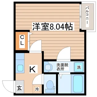 シャイン太子堂【2階】の間取り