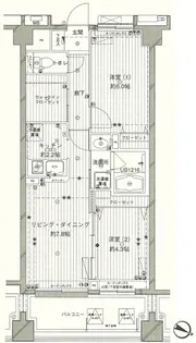 コスモリード西馬込【4階】の間取り