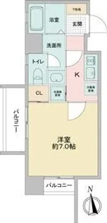 リエス鶴舞WEST TOWER【8階】の間取り