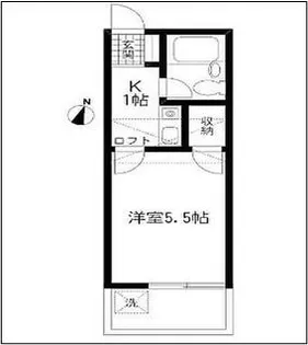 神奈川県横浜市南区永田東2【アパート】の間取り