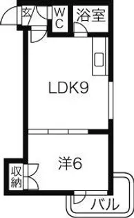 パルコート62【3階】の間取り