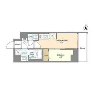東京都江東区森下4【マンション】の間取り