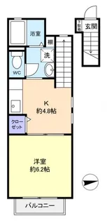 メゾンラヴィール【2階】の間取り