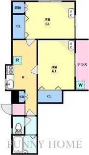 若葉ハイム【1階】の間取り