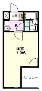 セントヒルズ国立【1階】の間取り