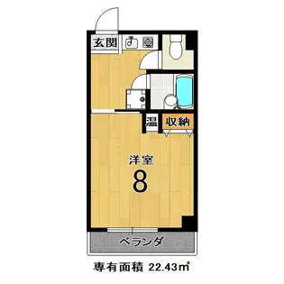 クレール・パレ【4階】の間取り