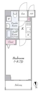 グランフォース中野富士見町【1階】の間取り