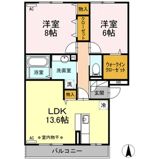 カンパーレ S【3階】の間取り