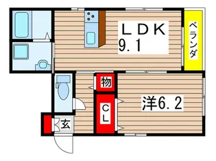 グリシナ【1階】の間取り