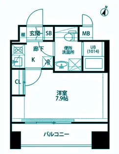 プレールドゥーク平和島【2階】の間取り