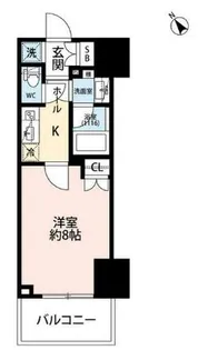 プレール・ドゥーク王子【9階】の間取り