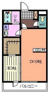 トレビナ中浦和【1階】の間取り