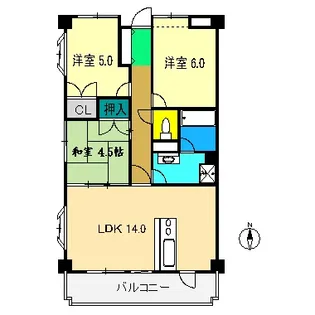 3LDKの間取り画像