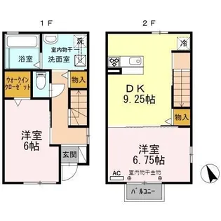 エスポワールA棟【1階】の間取り