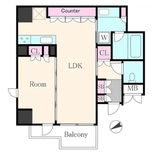 ジオ四谷三栄町【3階】の間取り
