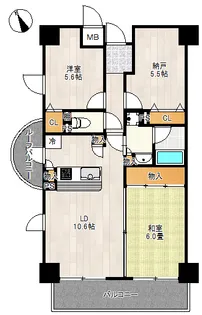 レクシア忍ヶ丘【6階】の間取り