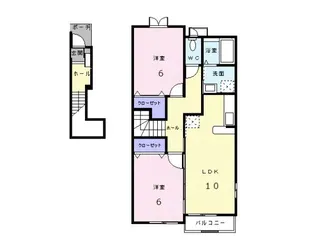 ボナール【2階】の間取り