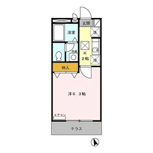 東京都小平市上水新町3【アパート】の間取り