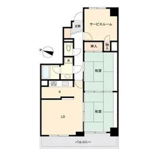 宮城県仙台市青葉区小松島2【マンション】の間取り