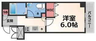 大阪府東大阪市足代新町【マンション】の間取り