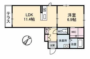 リアン【3階】の間取り
