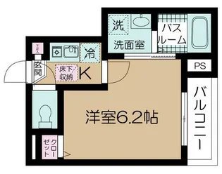 フェリーチェ梅屋敷II【1階】の間取り